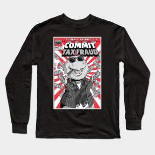 Barney Commit Tax Fraud Manga Style Long Sleeve T-Shirt